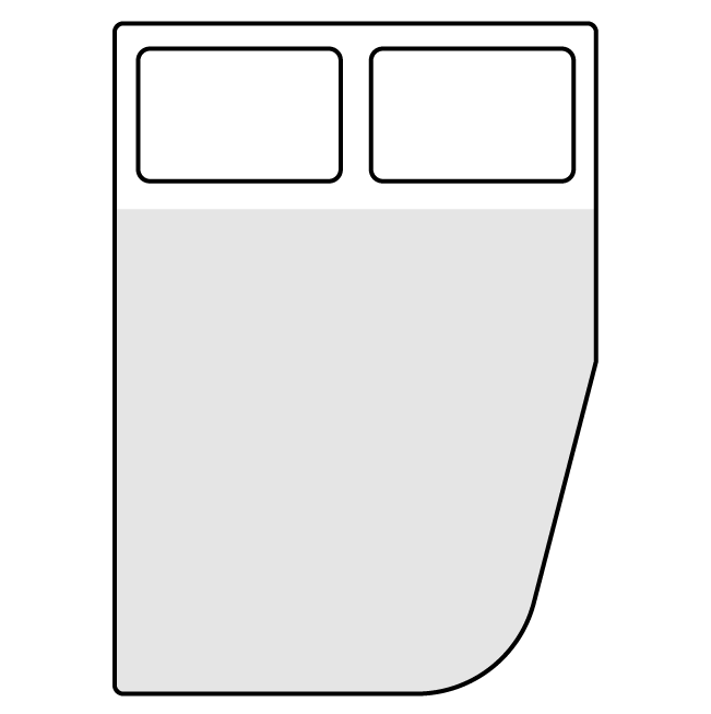 Curved Corner Cutoff Custom Mattress