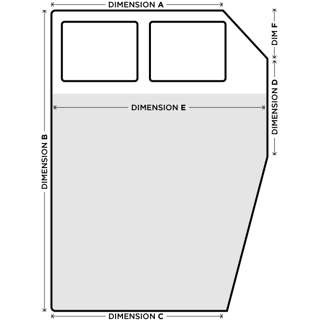 Double Diagonal Corner Cutoff Mattress Toppers