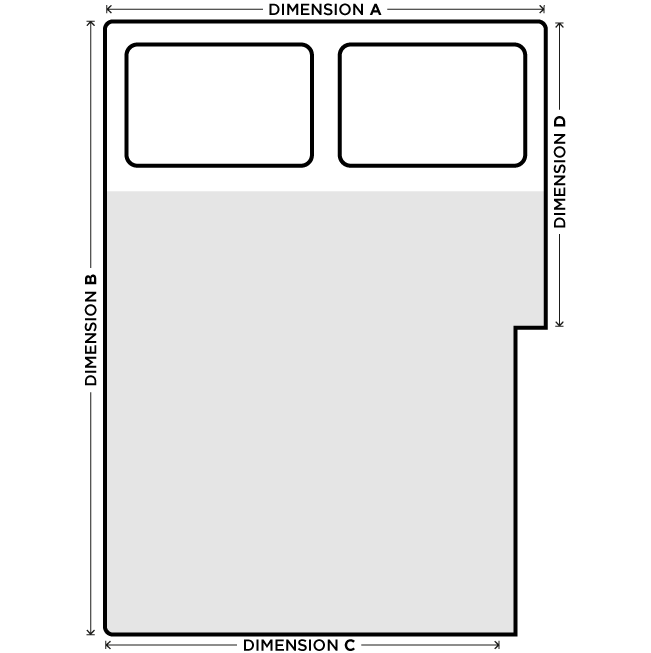 Rectangular Section Cut Mattress Toppers