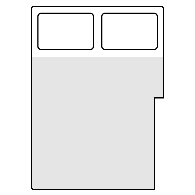 Rectangular Section Cut Custom Mattress