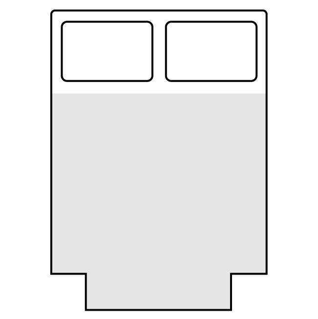 Two Rectangle Cuts Mattress Toppers