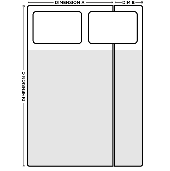 Rectangle Split Custom Mattress